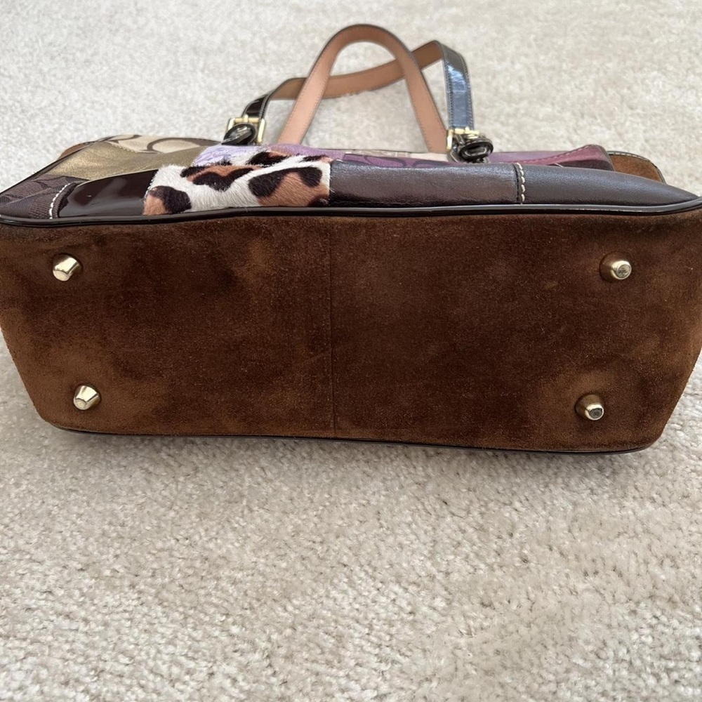 Coach Multicolor Patchwork Tote - image 2